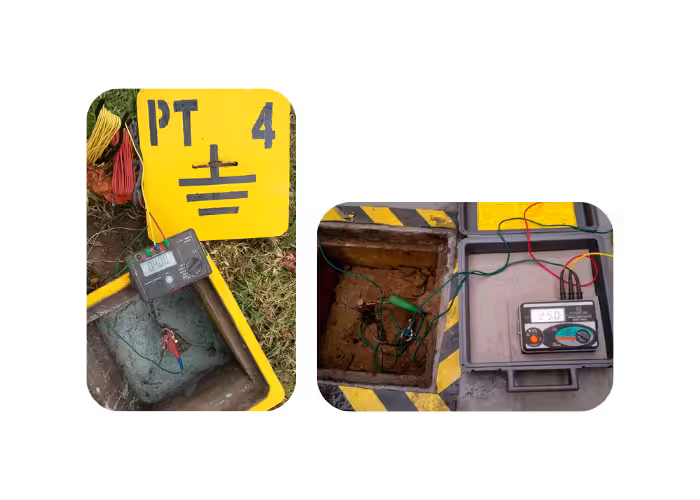 Instalación de pozo a tierra