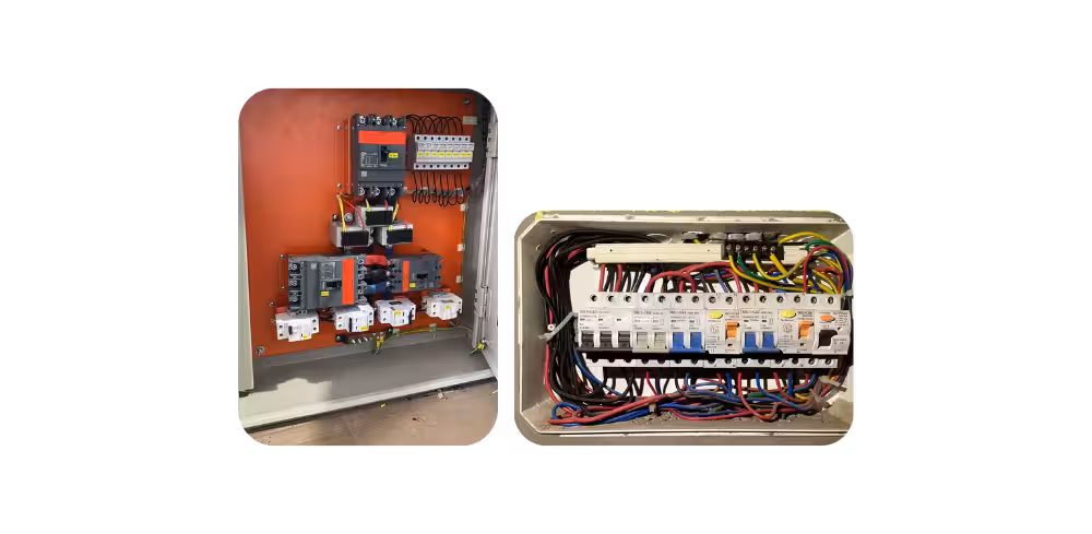 Mockup boxes of a tap bolts and nuts set